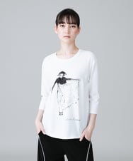 イラストスパンコールオリジナルTシャツ/日本製/洗える(カットソー・T 