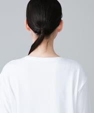 RSKHW15260 TRUNK HIROKO KOSHINO(ヒロココシノ) イラストスパンコールオリジナルTシャツ/日本製/洗える ホワイト