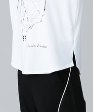 RSKHW15260 TRUNK HIROKO KOSHINO(ヒロココシノ) イラストスパンコールオリジナルTシャツ/日本製/洗える ホワイト