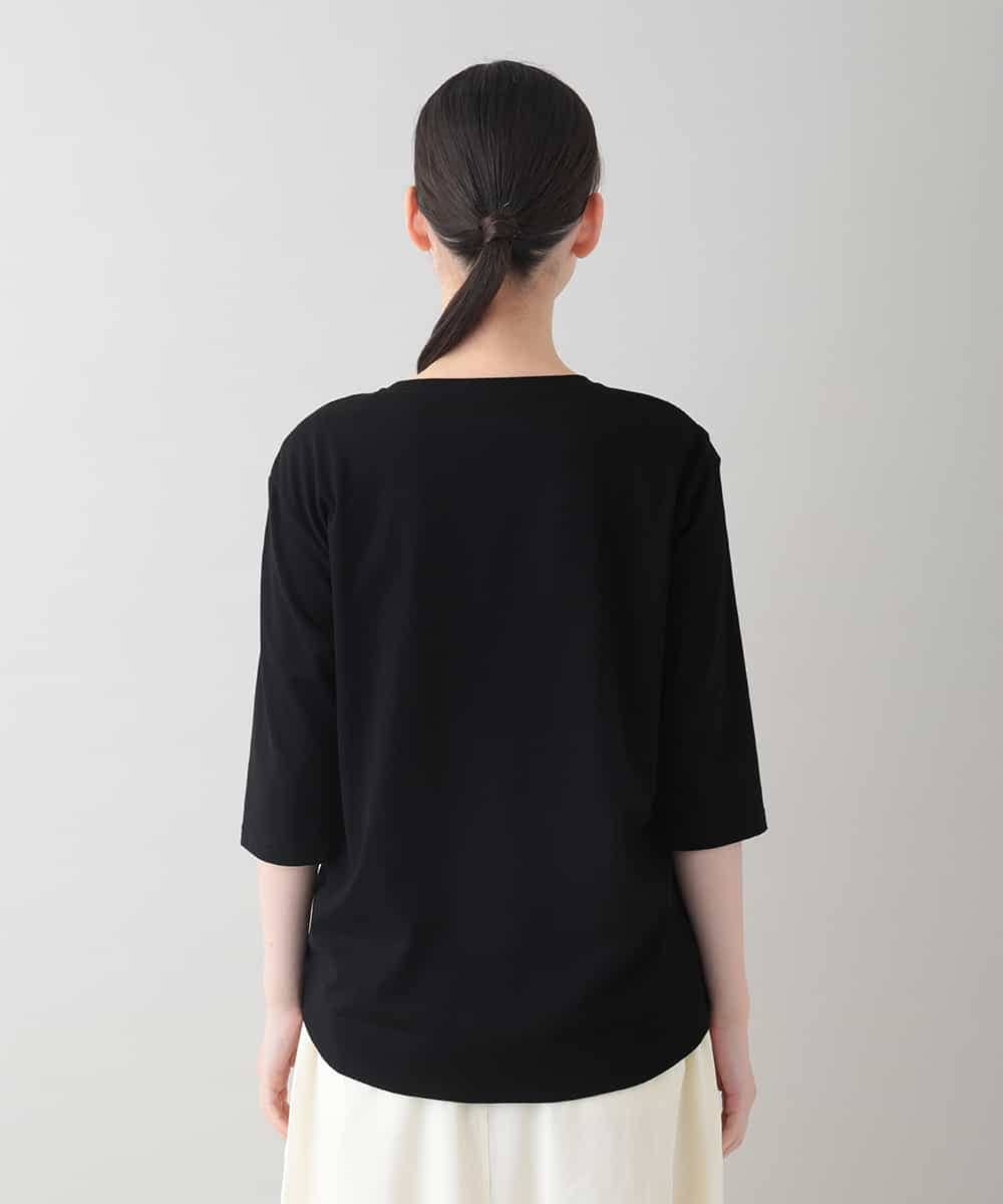 RSKIC10330 TRUNK HIROKO KOSHINO(ヒロココシノ) デザイン画プリントカットソー /日本製/洗える ブラック