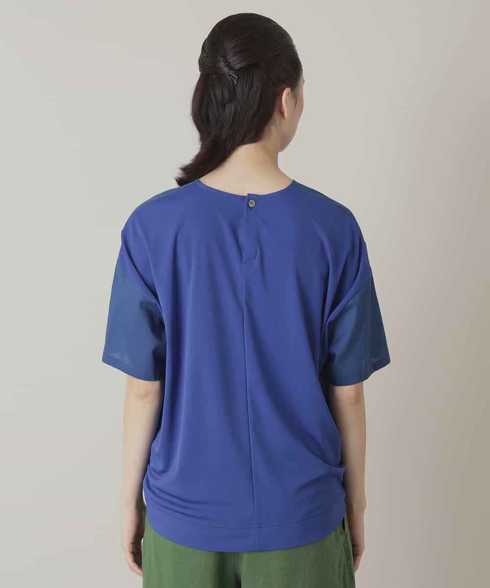 RSKIE08290 TRUNK HIROKO KOSHINO(ヒロココシノ) ペンギン刺繍カットソー/日本製/洗える ブルー