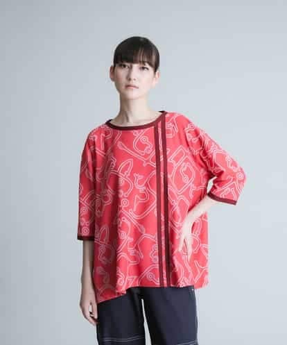 RSKIQ28300 TRUNK HIROKO KOSHINO 【洗濯機で洗える/日本製】ジオメトリックプルオーバー