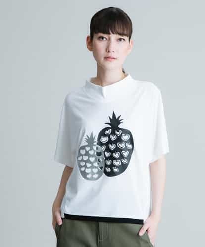 RSKIT08330  【洗濯機で洗える/日本製】フルーツモチーフドルマンフォルムTシャツ