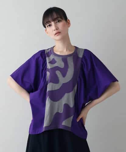 RSKIW26360 TRUNK HIROKO KOSHINO 異素材ジョイントカットソー/日本製/洗える
