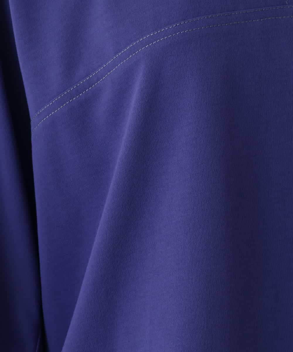 RSKIW31370 TRUNK HIROKO KOSHINO(ヒロココシノ) DRYCOOLクロップド丈プルオーバー/洗濯機で洗える パープル