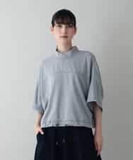 RSKIW31370 TRUNK HIROKO KOSHINO(ヒロココシノ) DRYCOOLクロップド丈プルオーバー/洗濯機で洗える ライトグレー