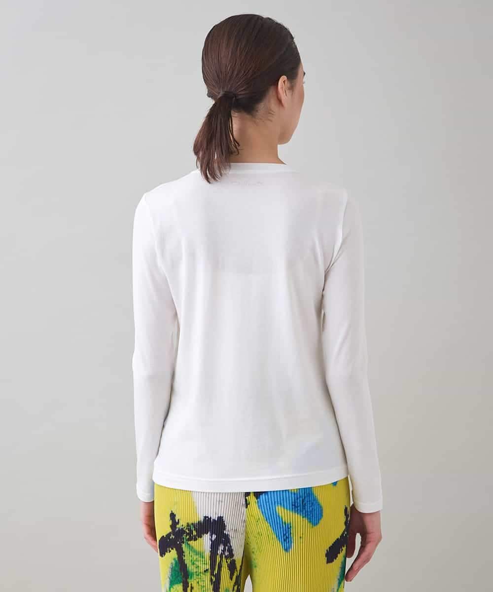RSKJB04270 TRUNK HIROKO KOSHINO(ヒロココシノ) ベア天竺ロングスリーブTシャツ /日本製/洗える ホワイト