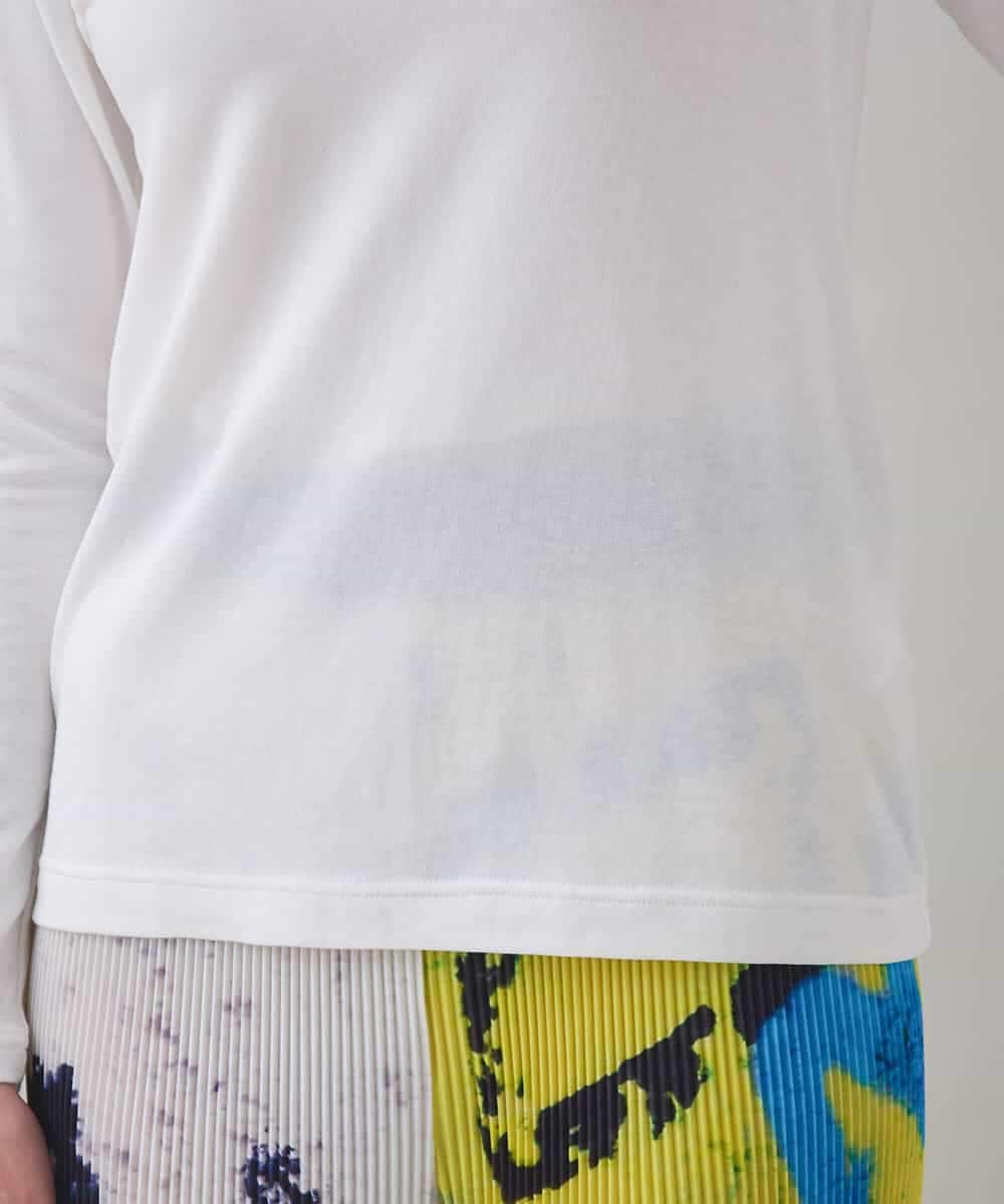 RSKJB04270 TRUNK HIROKO KOSHINO(ヒロココシノ) ベア天竺ロングスリーブTシャツ /日本製/洗える ホワイト