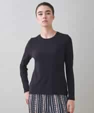 RSKJB04270 TRUNK HIROKO KOSHINO(ヒロココシノ) ベア天竺ロングスリーブTシャツ /日本製/洗える ブラック