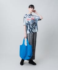 RSKJB08390 TRUNK HIROKO KOSHINO(ヒロココシノ) オリジナルプリントTシャツ /日本製/洗える グレー