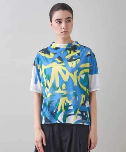 RSKJB08390 TRUNK HIROKO KOSHINO オリジナルプリントTシャツ /日本製/洗える