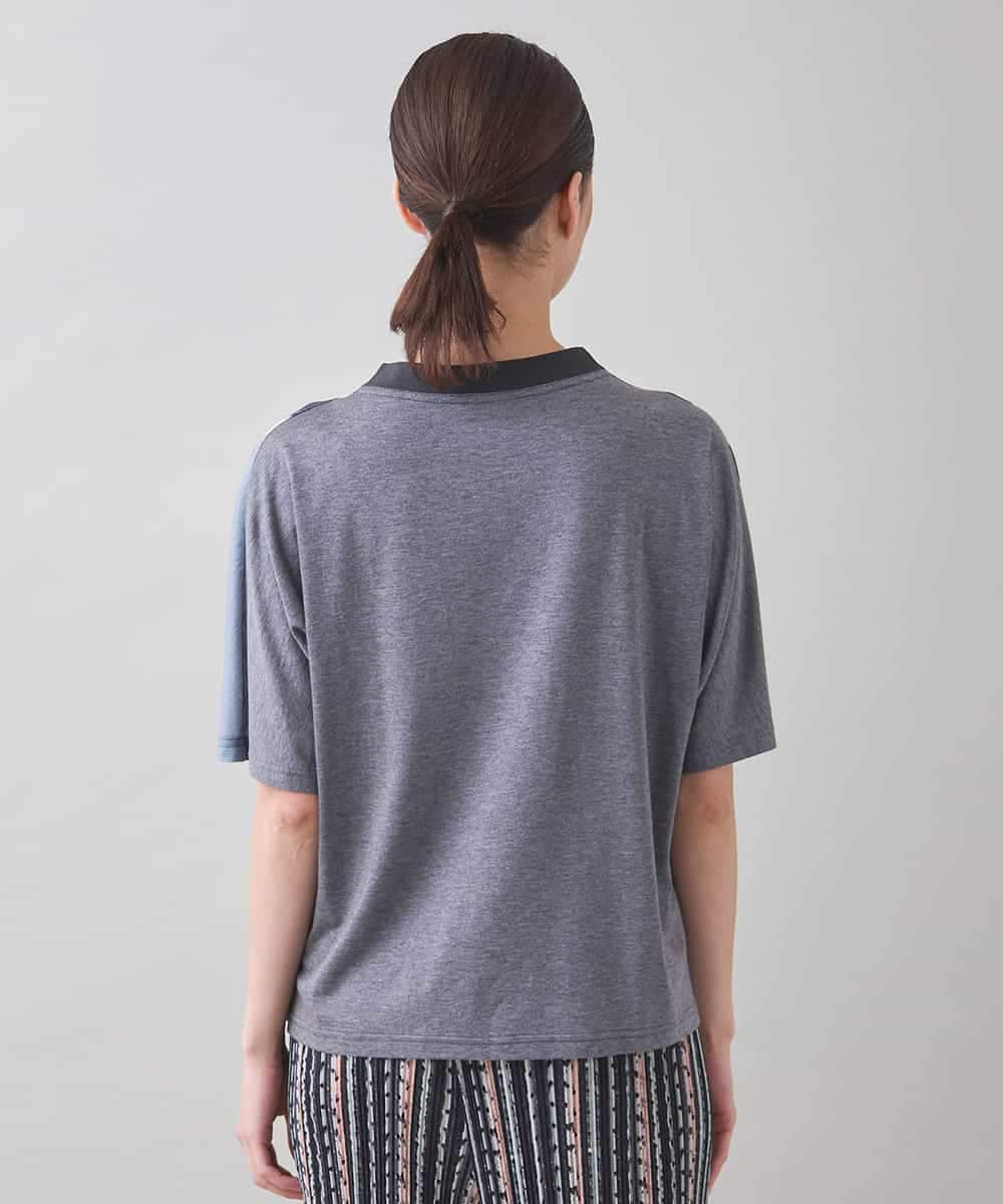 RSKJB08390 TRUNK HIROKO KOSHINO(ヒロココシノ) オリジナルプリントTシャツ /日本製/洗える グレー