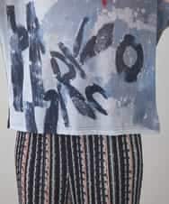 RSKJB08390 TRUNK HIROKO KOSHINO(ヒロココシノ) オリジナルプリントTシャツ /日本製/洗える グレー