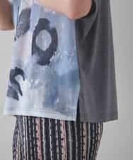 RSKJB08390 TRUNK HIROKO KOSHINO(ヒロココシノ) オリジナルプリントTシャツ /日本製/洗える グレー