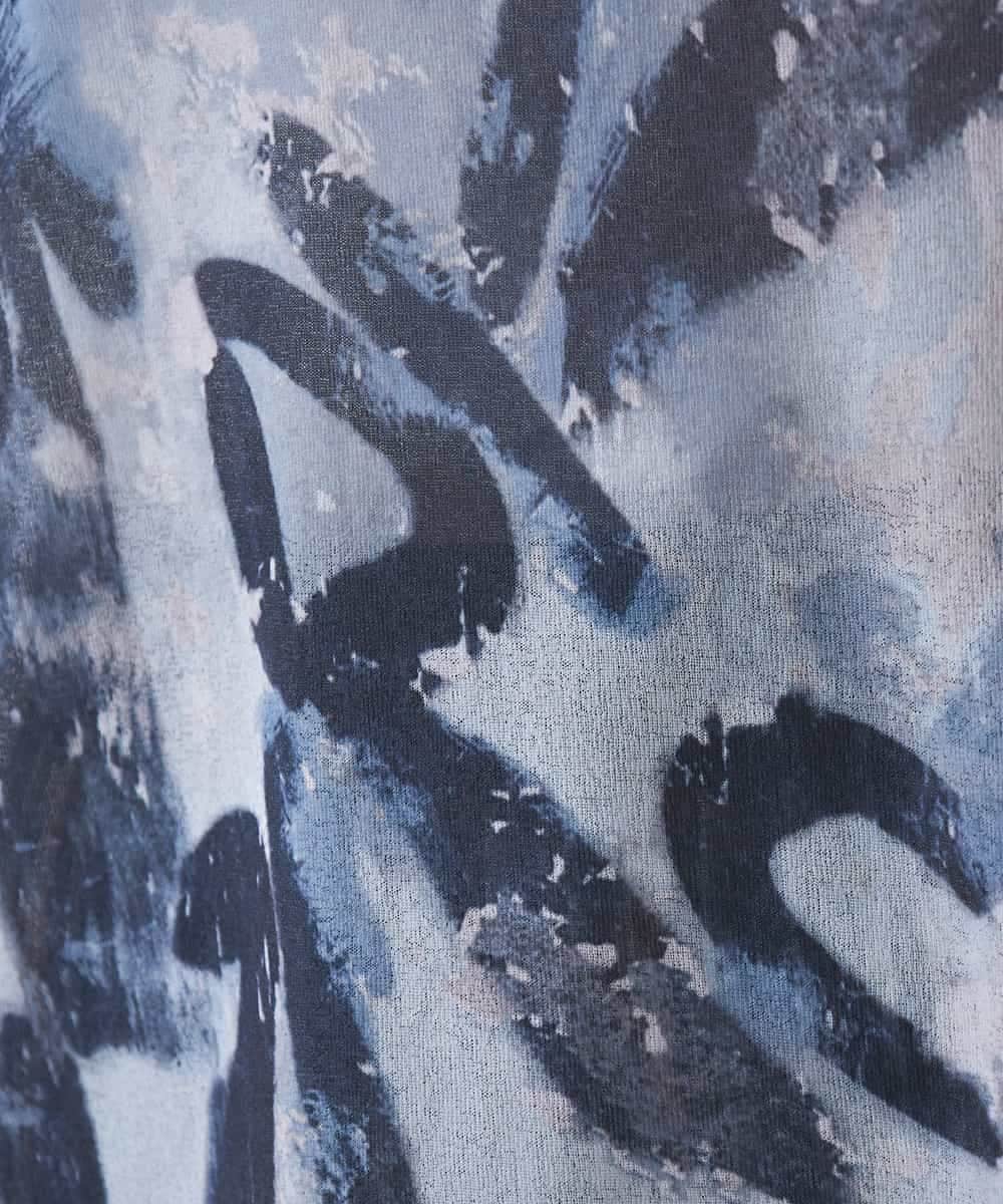 RSKJB08390 TRUNK HIROKO KOSHINO(ヒロココシノ) オリジナルプリントTシャツ /日本製/洗える グレー