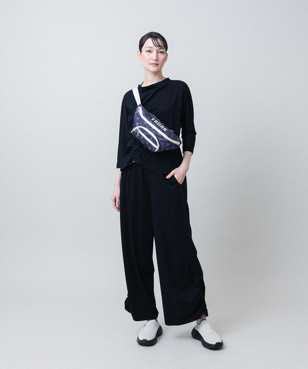 RSKJE13330 TRUNK HIROKO KOSHINO(ヒロココシノ) フロントラインプルオーバー/日本製/洗える ネイビー