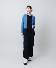 RSKJE13330 TRUNK HIROKO KOSHINO(ヒロココシノ) フロントラインプルオーバー/日本製/洗える ネイビー