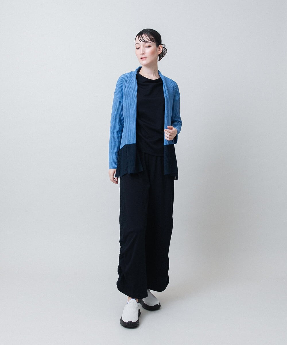 RSKJE13330 TRUNK HIROKO KOSHINO(ヒロココシノ) フロントラインプルオーバー/日本製/洗える ネイビー