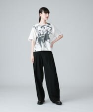 RSKJT04270 TRUNK HIROKO KOSHINO(ヒロココシノ) 【洗える/日本製】イラストアートデザインTシャツ ピンク