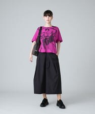 RSKJT04270 TRUNK HIROKO KOSHINO(ヒロココシノ) 【洗える/日本製】イラストアートデザインTシャツ ピンク