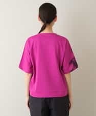 RSKJT04270 TRUNK HIROKO KOSHINO(ヒロココシノ) 【洗える/日本製】イラストアートデザインTシャツ ピンク