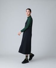 RSKJU60190 TRUNK HIROKO KOSHINO(ヒロココシノ) 【洗える/日本製】シアースリーブコットンプルオーバー グリーン