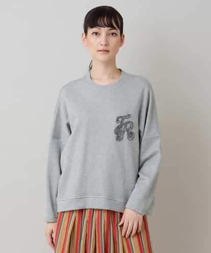 RSKLB03390 TRUNK HIROKO KOSHINO グリッター裏毛プルオーバー