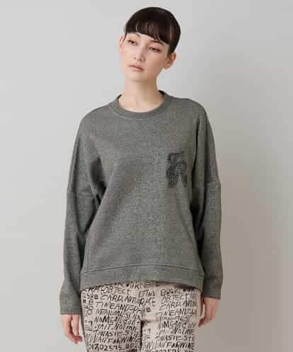 RSKLB03390 TRUNK HIROKO KOSHINO グリッター裏毛プルオーバー