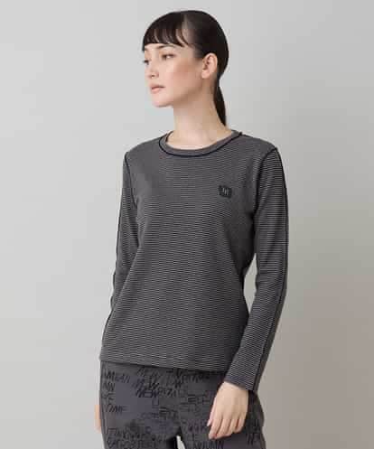 RSKLB07290 TRUNK HIROKO KOSHINO ハイストレッチボーダーカットソー/日本製/洗える