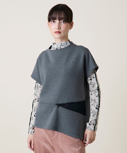 RSKLD11430 TRUNK HIROKO KOSHINO フォルムチェンジカットソー/洗える