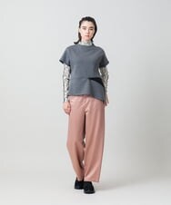RSKLD11430 TRUNK HIROKO KOSHINO(ヒロココシノ) フォルムチェンジカットソー/洗える グレー