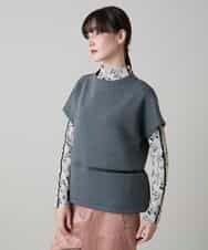 RSKLD11430 TRUNK HIROKO KOSHINO(ヒロココシノ) フォルムチェンジカットソー/洗える グレー