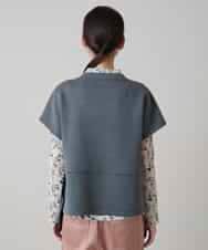 RSKLD11430 TRUNK HIROKO KOSHINO(ヒロココシノ) フォルムチェンジカットソー/洗える グレー