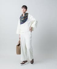 RSLAA03360 TRUNK HIROKO KOSHINO(ヒロココシノ) コーデュロイワイドシルエットパンツ/洗える ベージュ