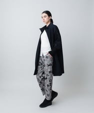 RSLAD05490 TRUNK HIROKO KOSHINO(ヒロココシノ) ロゴモチーフチェック柄パンツ/洗える グレー