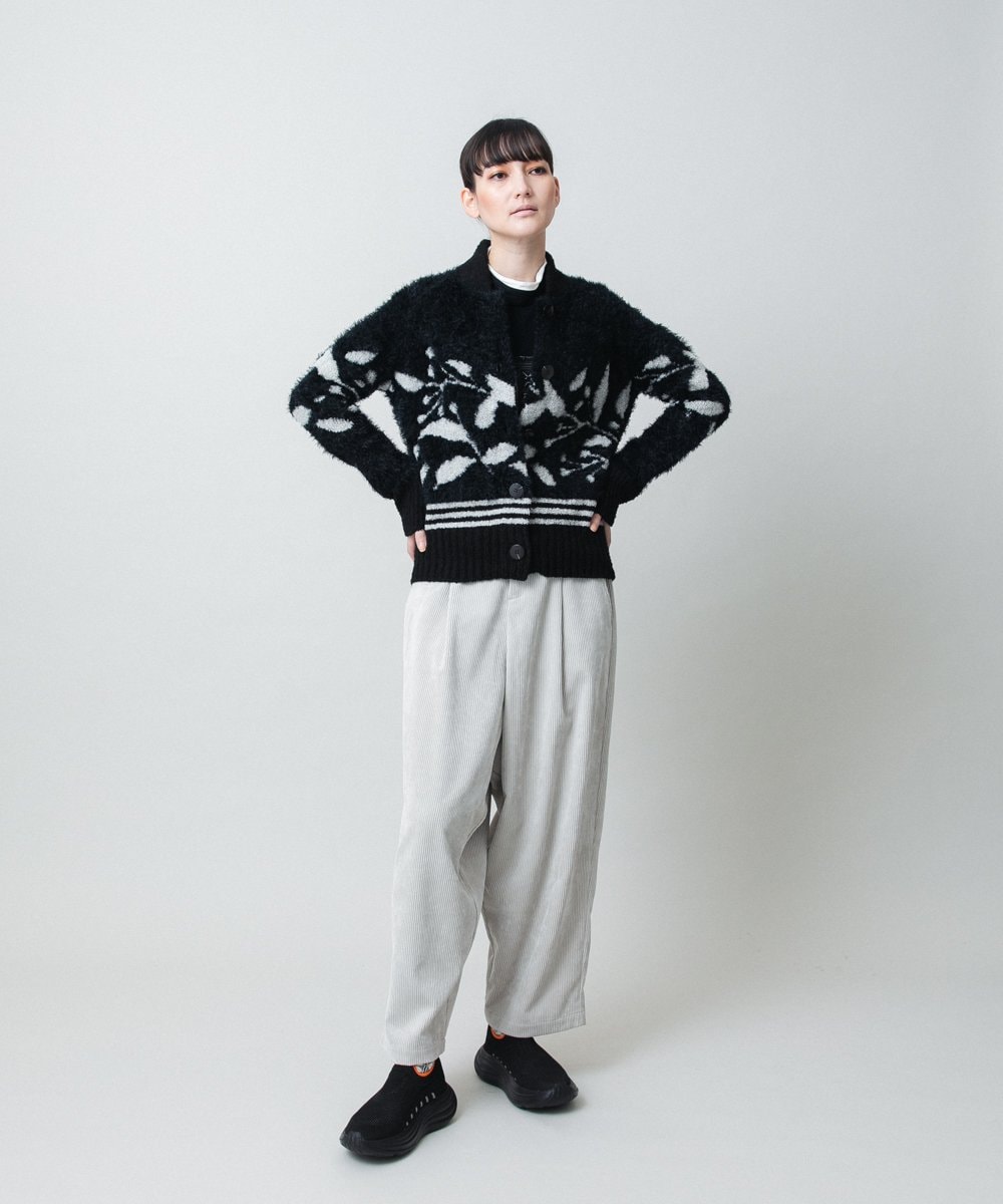 RSLAE10390 TRUNK HIROKO KOSHINO(ヒロココシノ) コーデュロイサルエルパンツ /洗える ベージュ