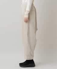 RSLAE10390 TRUNK HIROKO KOSHINO(ヒロココシノ) コーデュロイサルエルパンツ /洗える ベージュ