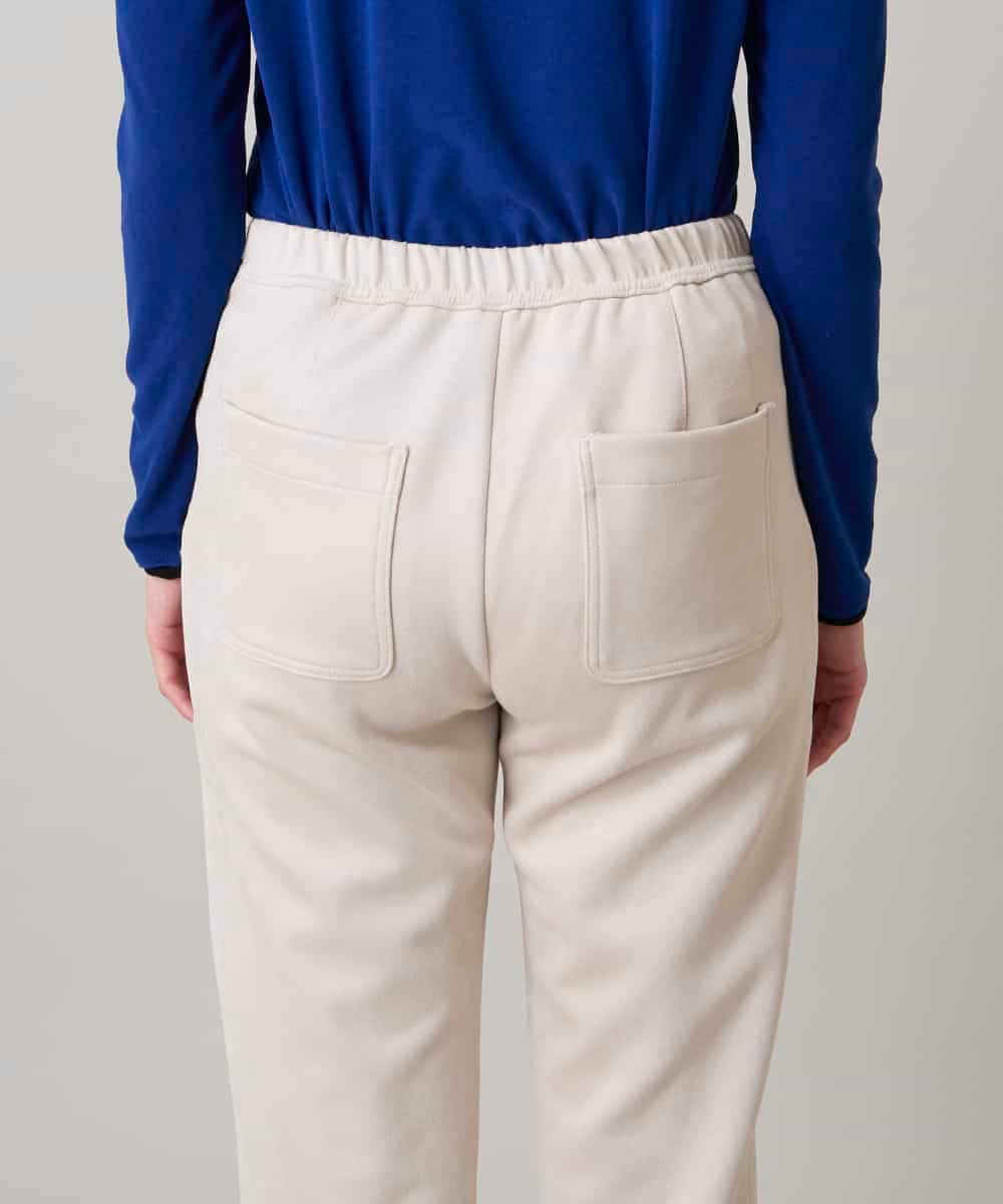 RSLAE14360 TRUNK HIROKO KOSHINO(ヒロココシノ) スエードライクシルエットパンツ/洗える ベージュ