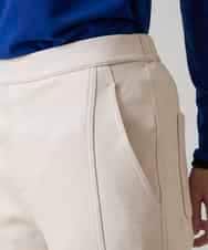 RSLAE14360 TRUNK HIROKO KOSHINO(ヒロココシノ) スエードライクシルエットパンツ/洗える ベージュ