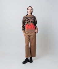 RSLAG19360 TRUNK HIROKO KOSHINO(ヒロココシノ) ダンボールニットスウェットパンツ/洗える ベージュ