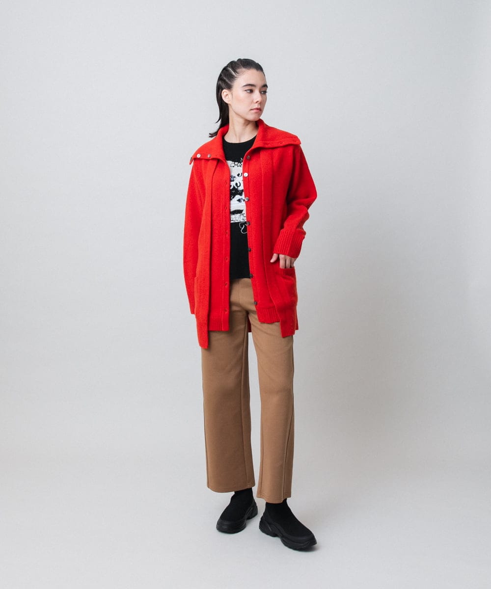 RSLAG19360 TRUNK HIROKO KOSHINO(ヒロココシノ) ダンボールニットスウェットパンツ/洗える ベージュ