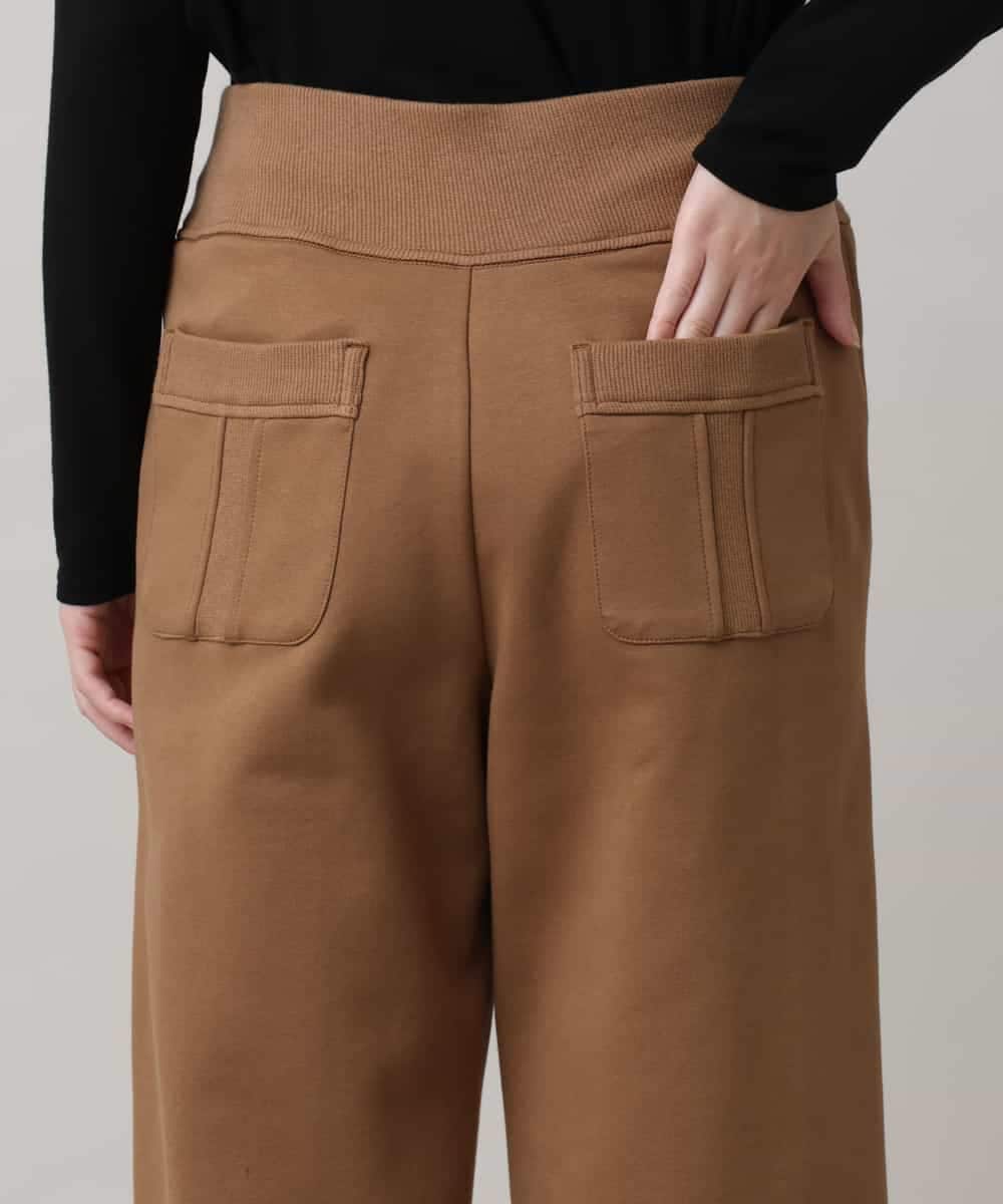 RSLAG19360 TRUNK HIROKO KOSHINO(ヒロココシノ) ダンボールニットスウェットパンツ/洗える ベージュ