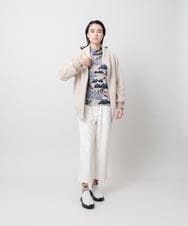 RSLAH14390 TRUNK HIROKO KOSHINO(ヒロココシノ) 裏起毛ストレッチクロップドパンツ/洗える アイボリー