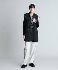 RSLAS12340 TRUNK HIROKO KOSHINO(ヒロココシノ) 【洗濯機で洗える】ソフトダブルクロスラインパンツ アイボリー