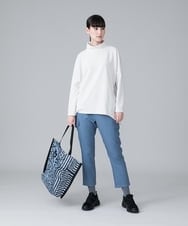 RSLAV12340 TRUNK HIROKO KOSHINO(ヒロココシノ) 【洗濯機で洗える】フラップポケットストレッチパンツ ライトブルー