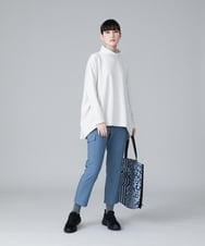 RSLAV12340 TRUNK HIROKO KOSHINO(ヒロココシノ) 【洗濯機で洗える】フラップポケットストレッチパンツ ライトブルー