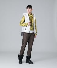 RSLAX44350 TRUNK HIROKO KOSHINO(ヒロココシノ) 【日本製/洗濯機で洗える】３Ｄデニムプリントクロップドパンツ ベージュ