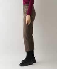 RSLAX44350 TRUNK HIROKO KOSHINO(ヒロココシノ) 【日本製/洗濯機で洗える】３Ｄデニムプリントクロップドパンツ ベージュ