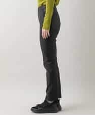 RSLAX51360 TRUNK HIROKO KOSHINO(ヒロココシノ) 【洗濯機で洗える】ストレッチレザースリムパンツ ブラック