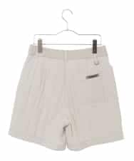 RSLAX74330 TRUNK HIROKO KOSHINO(ヒロココシノ) 【洗える】中綿入りデザインショートパンツ オフホワイト